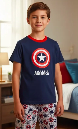 PIJAMA CAPITAN AMERICA TALLA 8 - 1