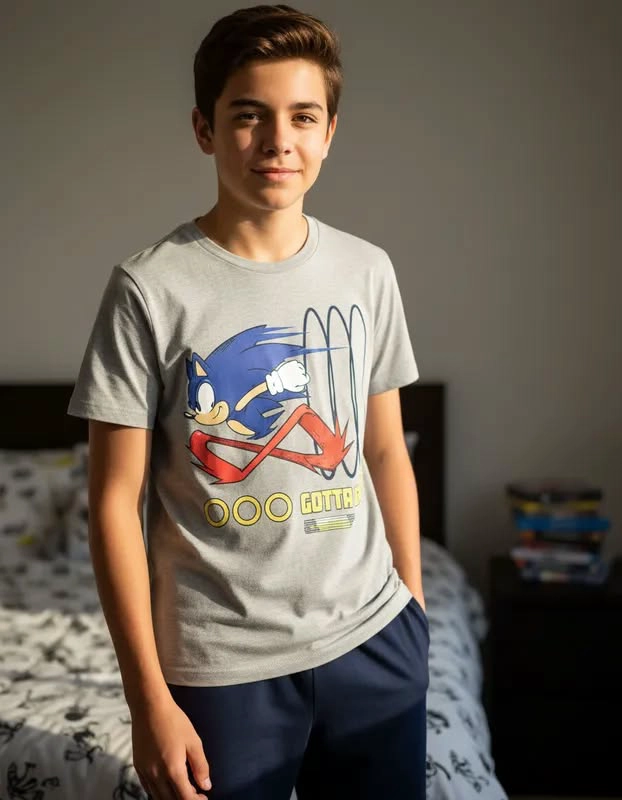 PIJAMA SONIC TALLAS 12 Y 16 - 1