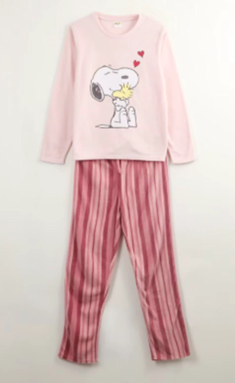 PIJAMA SNOOPY POLAR TALLAS S, M, L Y XL - 2