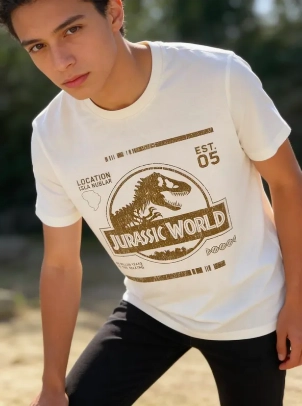 POLERA JURASSIC WORLD TALLA S - 1
