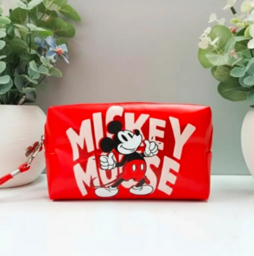 ESTUCHE O COSMETIQUERO MICKEY MOUSE DISNEY COLOR ROJO - 1