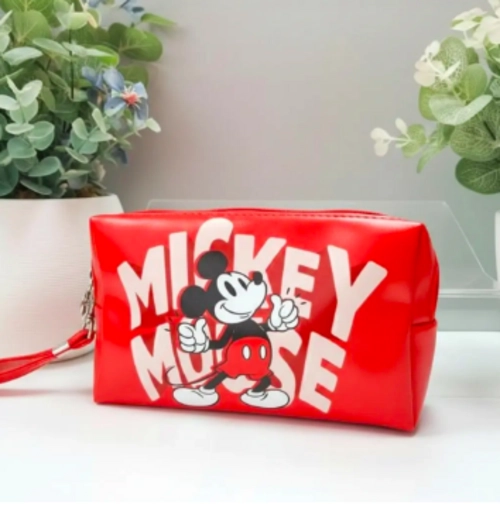 ESTUCHE O COSMETIQUERO MICKEY MOUSE DISNEY COLOR ROJO - 5