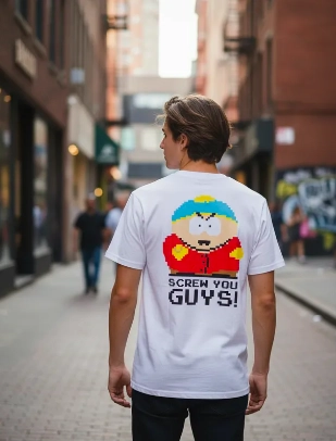 POLERA SOUTH PARK TALLA M DISEÑO FRENTE Y ESPALDA - 2