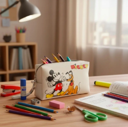 ESTUCHE COSMETIQUERO MICKEY Y PLUTO DISNEY - 1