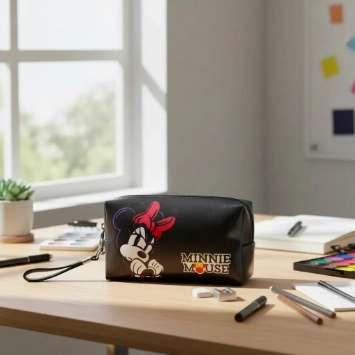 ESTUCHE COSMETIQUERO MINNIE MOUSE COLOR NEGRO DISNEY - 1