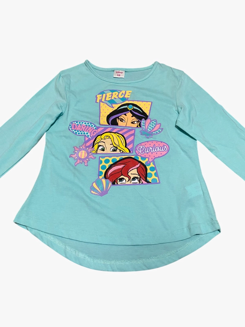 POLERA PRINCESAS TALLA 10 MANGA LARGA - 3