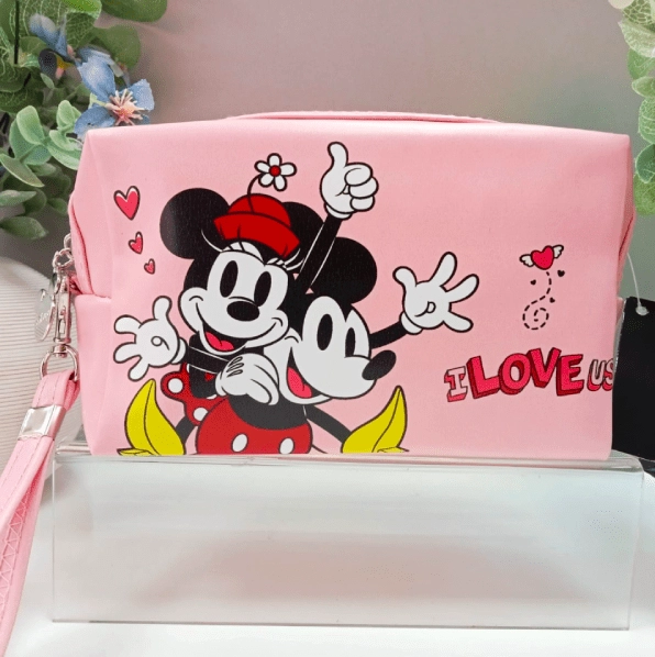 ESTUCHE COSMETIQUERO MICKEY Y MINNIE DISNEY - 1