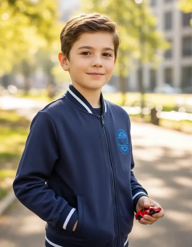 POLERON CHAQUETA SPIDERMAN TALLA 8 - 1
