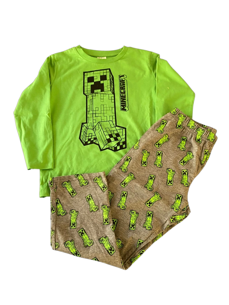 PIJAMA MINECRAFT TALLA 6 DISEÑO CREEPER - 2