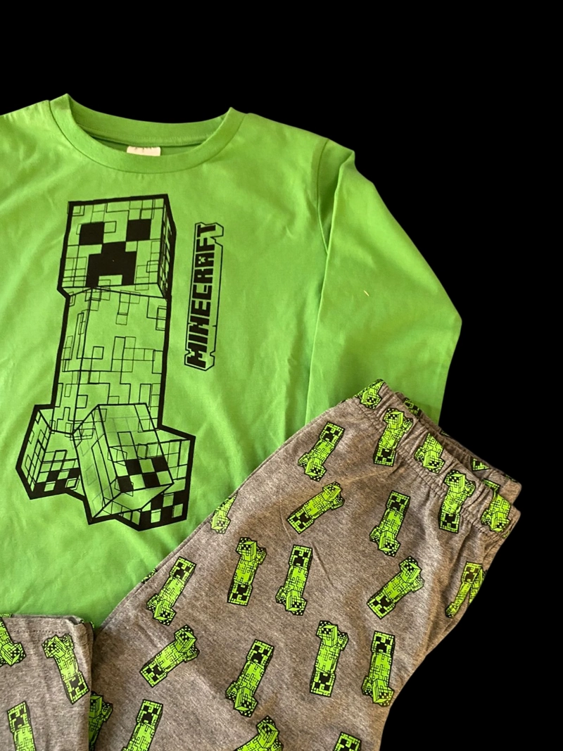 PIJAMA MINECRAFT TALLA 6 DISEÑO CREEPER - 4