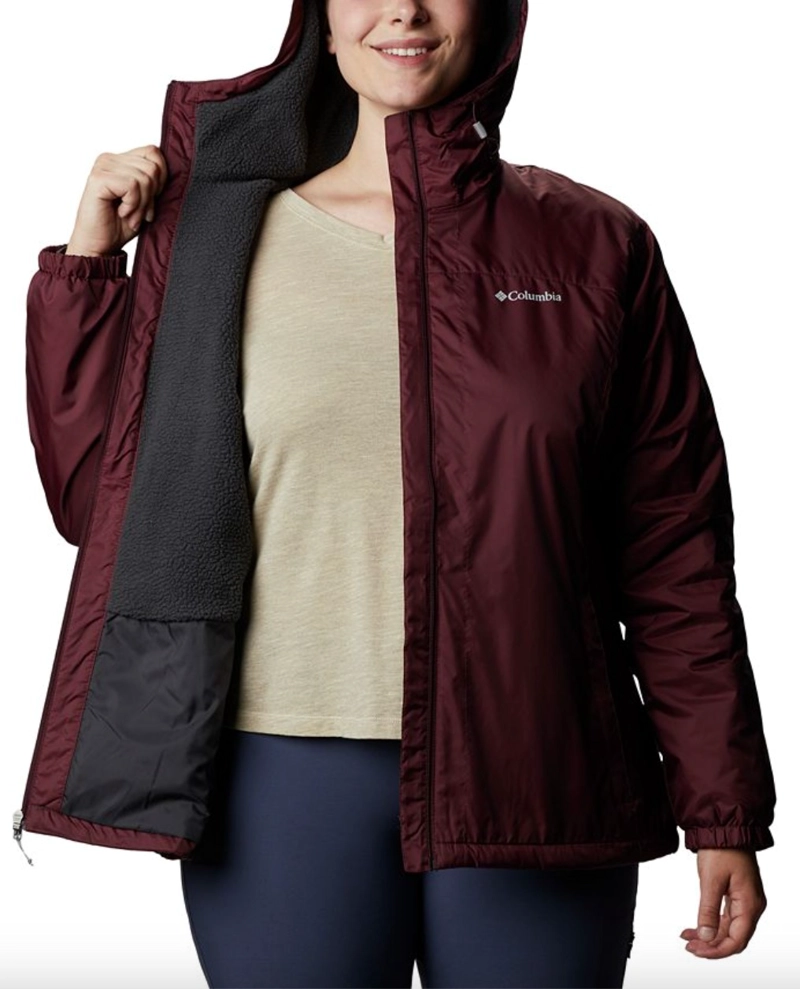 CHAQUETA IMPERMEABLE SHERPA COLUMBIA TALLA XXL MUJER - 2