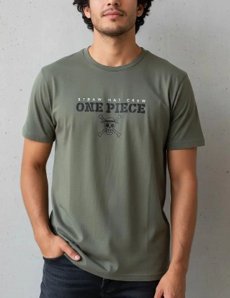 POLERA ONE PIECE LUFFY TALLA M - 1