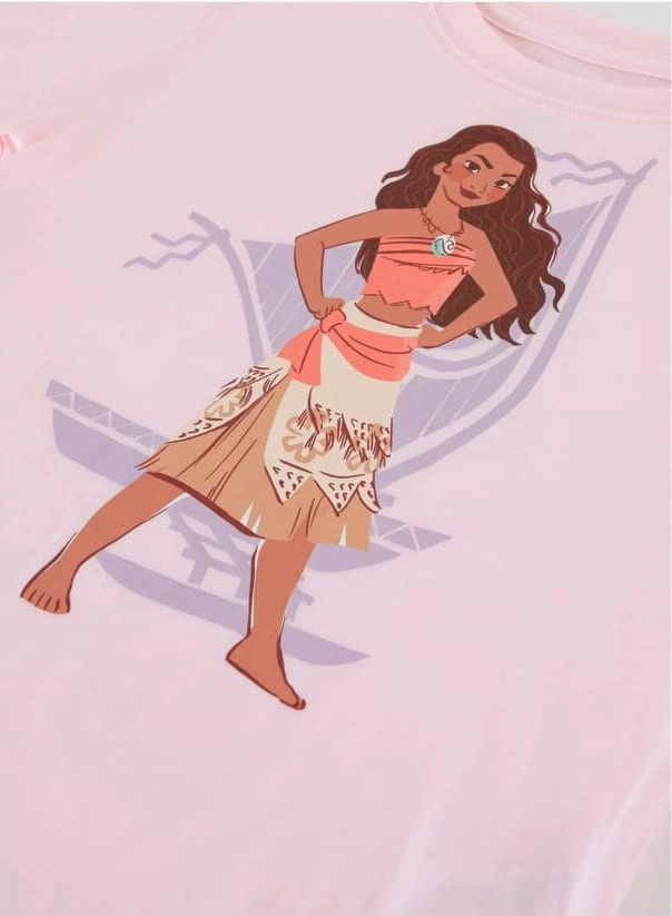 PIJAMA MOANA TALLA 8 COLOR ROSA DISNEY - 4