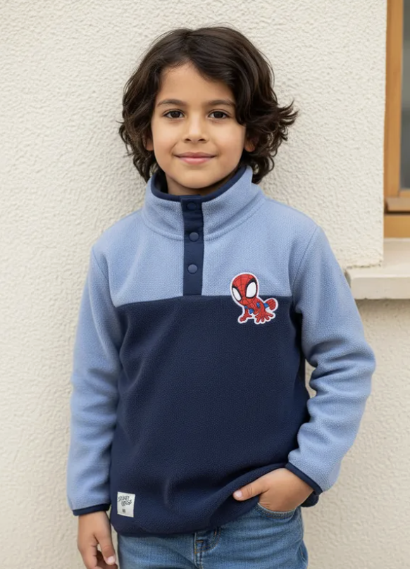 POLERON SPIDERMAN TALLA 3 POLAR - 1