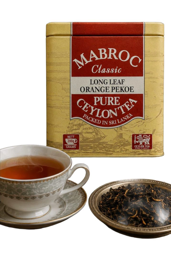TE EN HOJAS MABROC PURE CEYLON LONG LEAF ORANGE PEKOE 200GRS - 1