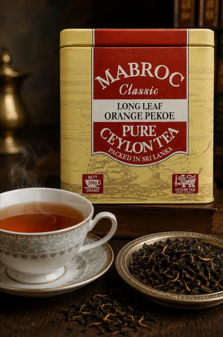 TE EN HOJAS MABROC PURE CEYLON LONG LEAF ORANGE PEKOE 200GRS - 2