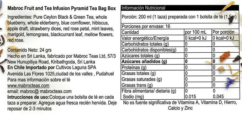 TE EN HOJAS MABROC MAS 4 VARIEDADES DE FRUTAS - 5