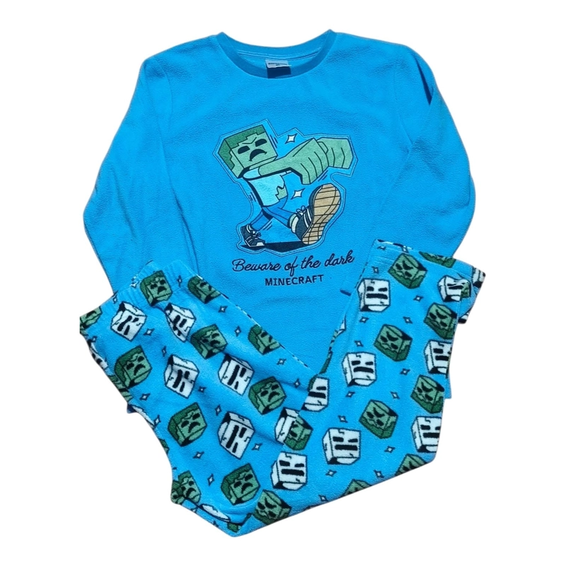 PIJAMA MINECRAFT TALLA 6 MICROPOLAR - 2