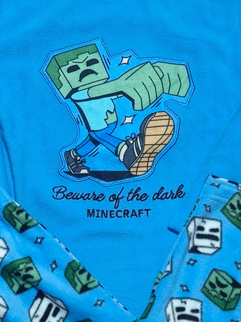 PIJAMA MINECRAFT TALLA 6 MICROPOLAR - 3