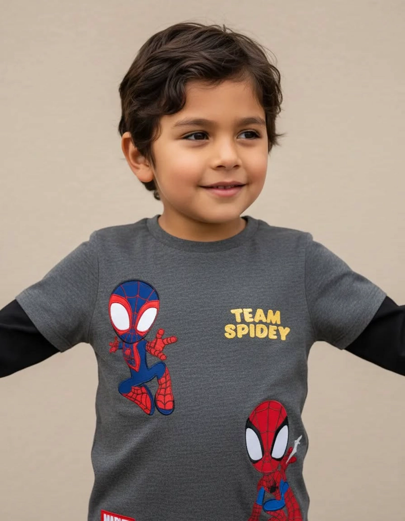 POLERA SPIDEY MANGA LARGA TALLA 3 - 1