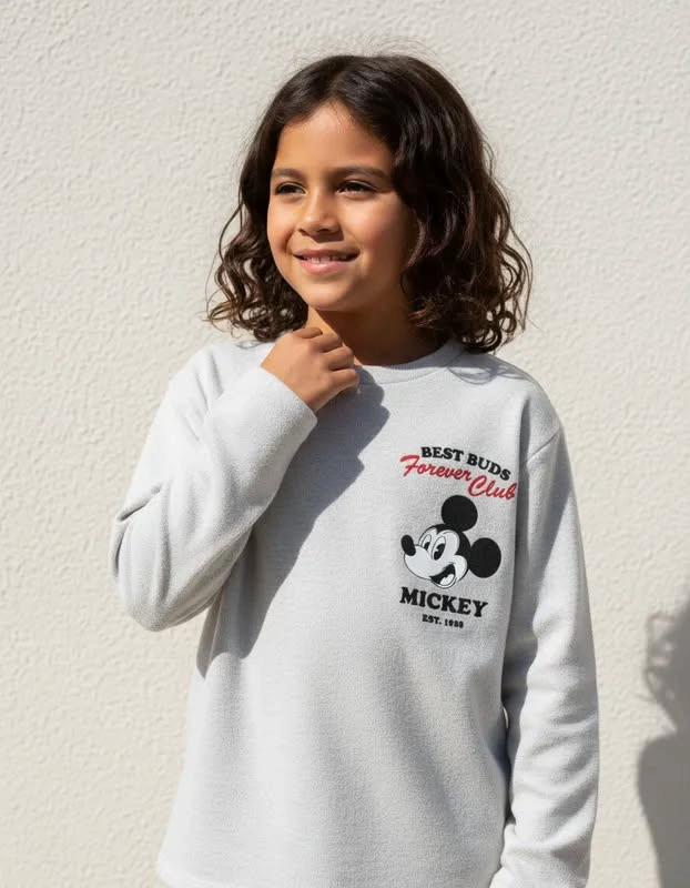 POLERA MICKEY MOUSE TALLA 8 MANGA LARGA - 1