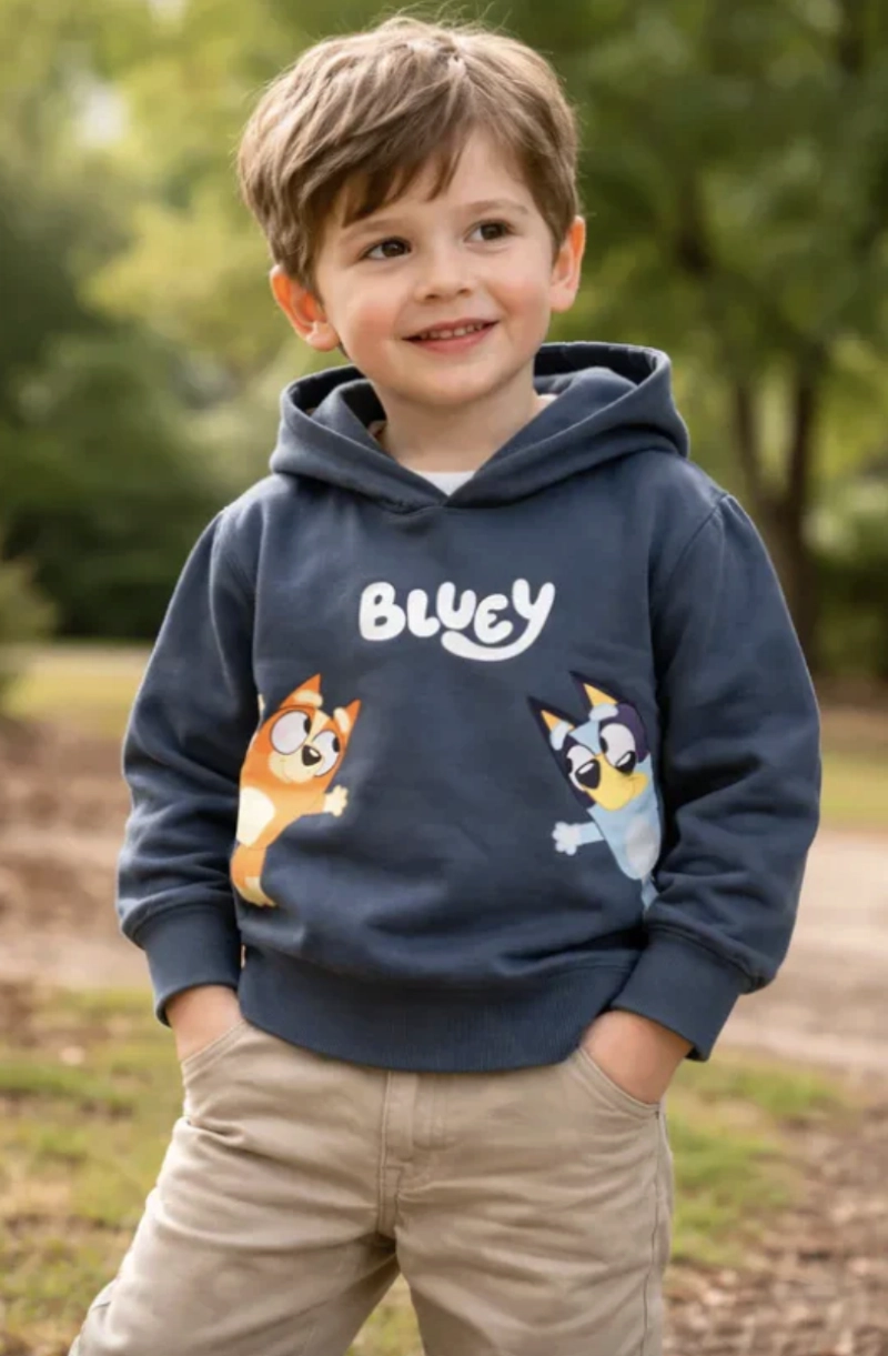 POLERON BLUEY Y BINGO CON CAPUCHA - 1