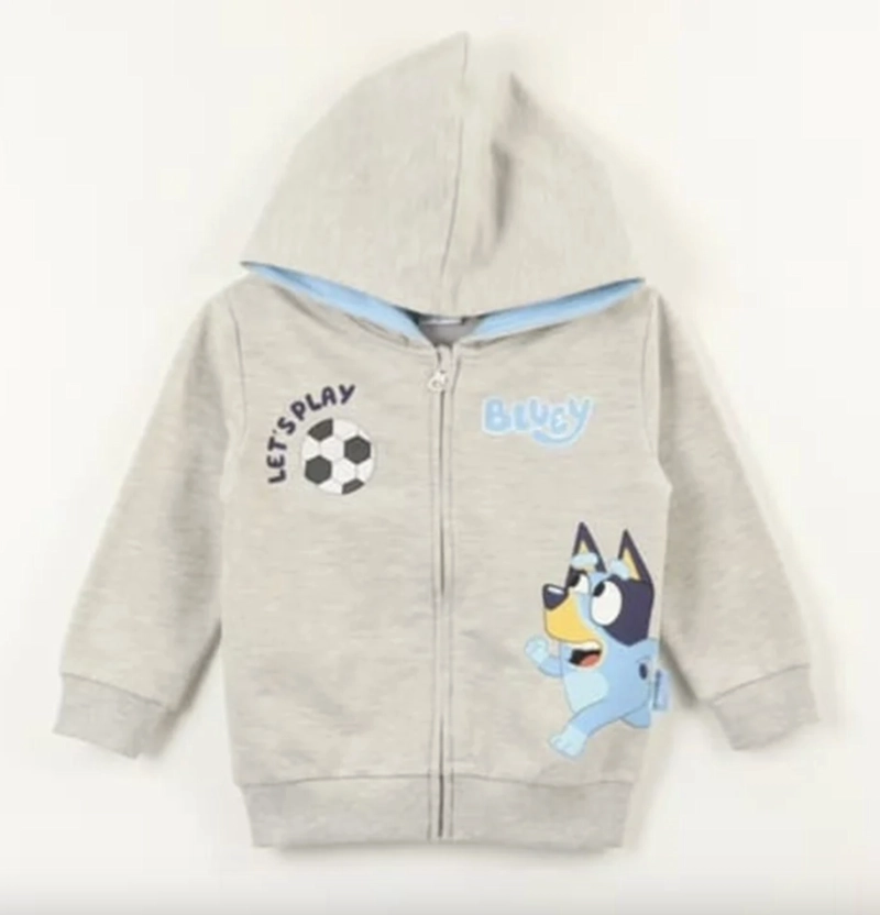 POLERON BLUEY CON CAPUCHA Y CIERRE - 1
