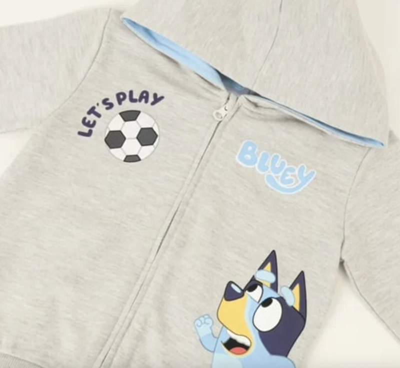 POLERON BLUEY CON CAPUCHA Y CIERRE - 3