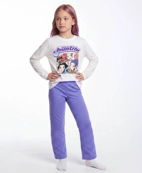 PIJAMA HUNTRIX GUERRERAS DEL KPOP TALLA 8 - 1