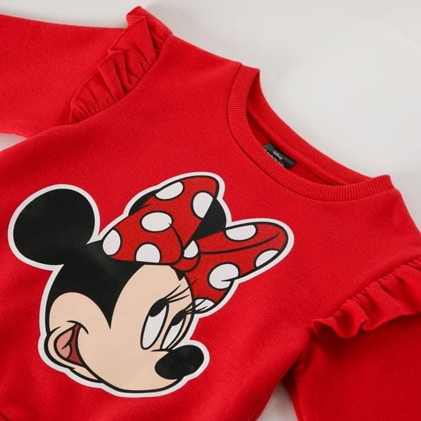 CONJUNTO MINNIE MOUSE POLERON Y PANTALON TALLA 3 - 4