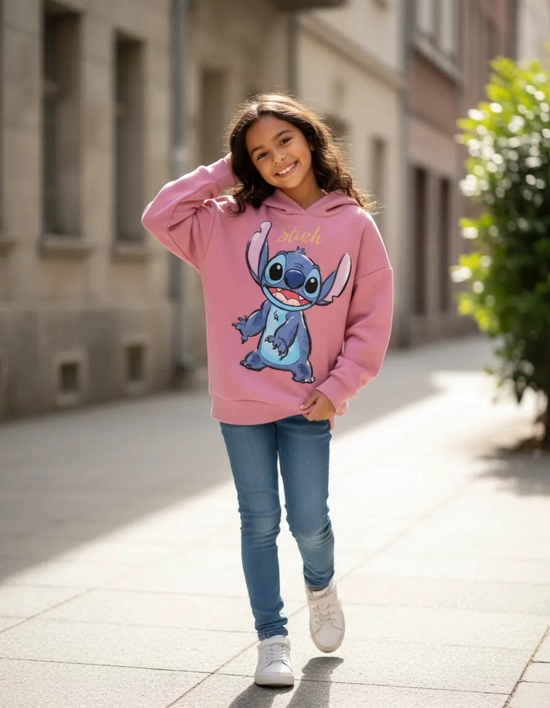 POLERON STITCH TALLA 8 CON CAPUCHA - 1