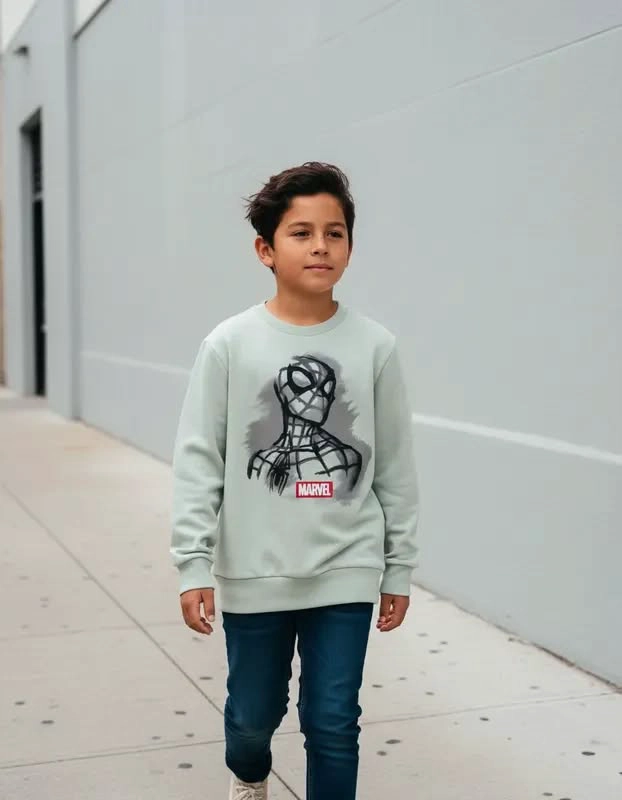 POLERON SPIDERMAN TALLA 14 - 1