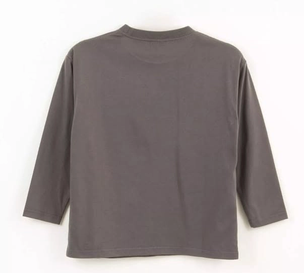 POLERA MANDALORIAN TALLA 8 MANGA LARGA COLOR GRIS - 3