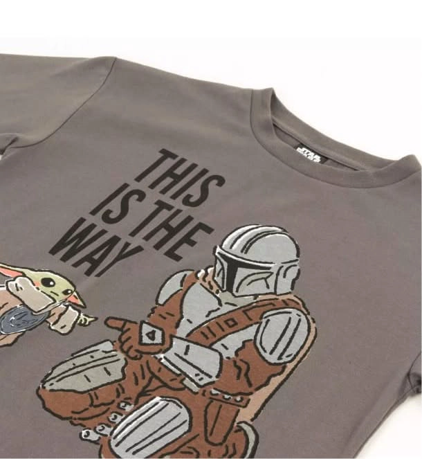 POLERA MANDALORIAN TALLA 8 MANGA LARGA COLOR GRIS - 4