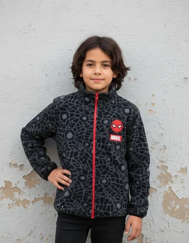 POLERON SPIDERMAN TALLA 8 POLAR - 1