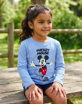 POLERA MICKEY MOUSE TALLA 4 MANGA LARGA - 1