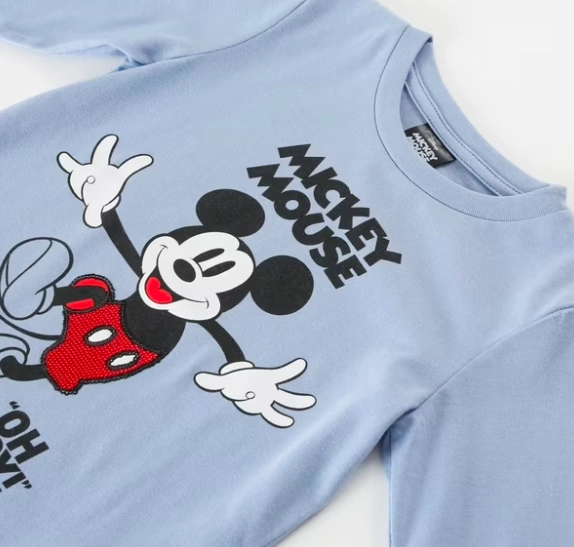 POLERA MICKEY MOUSE TALLA 4 MANGA LARGA - 3