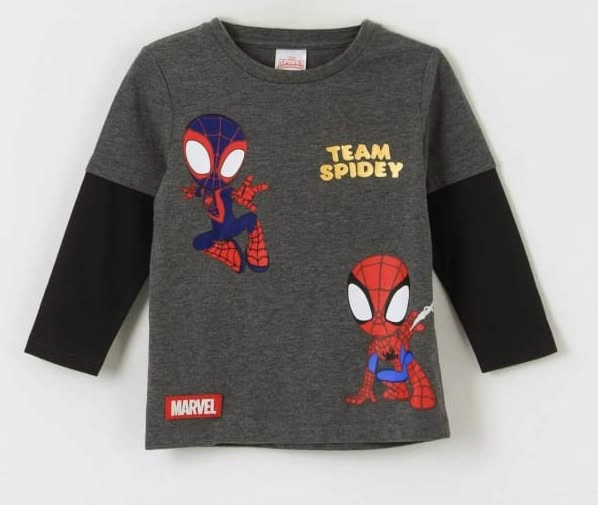 POLERA SPIDEY MANGA LARGA TALLA 4 - 2