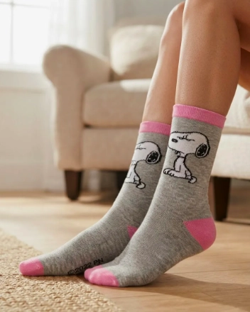 CALCETINES SNOOPY 2 PARES TAMAÑO ADULTO - 2