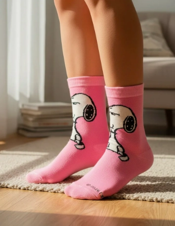 CALCETINES SNOOPY 2 PARES TAMAÑO ADULTO - 3