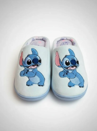 PANTUFLA STITCH CELESTE - 2