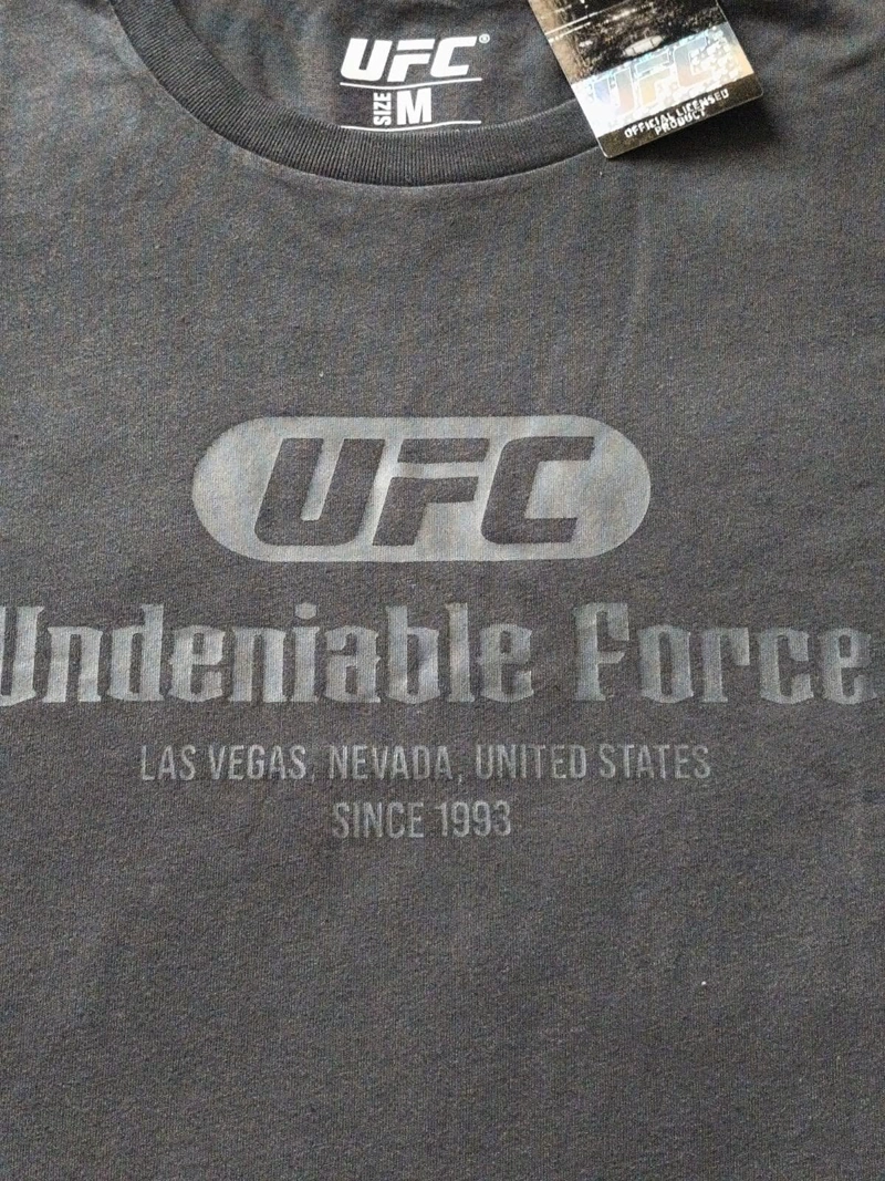 POLERA UFC COLOR GRIS OSCURO TALLA M - 2