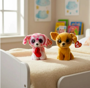 PELUCHES 2 PERROS TY OJOS BRILLANTES - 1