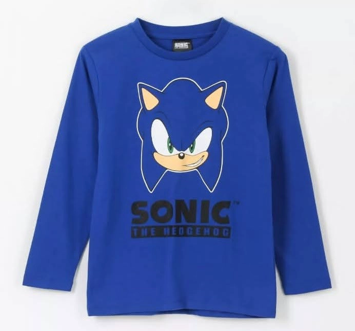 POLERA SONIC MANGA LARGA TALLA 8 COLOR AZUL - 2