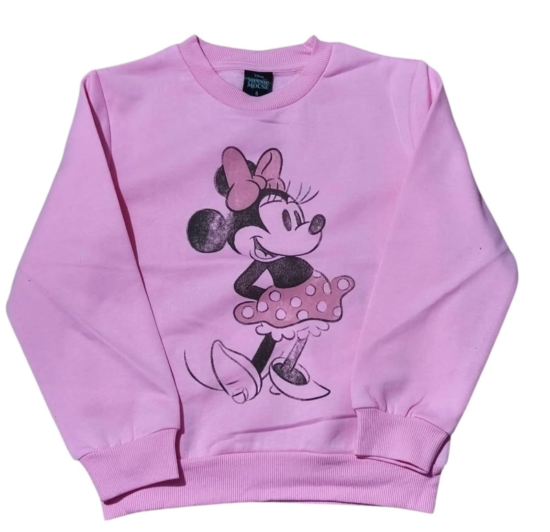 POLERON MINNIE MOUSE TALLA 8 COLOR ROSADO - 2