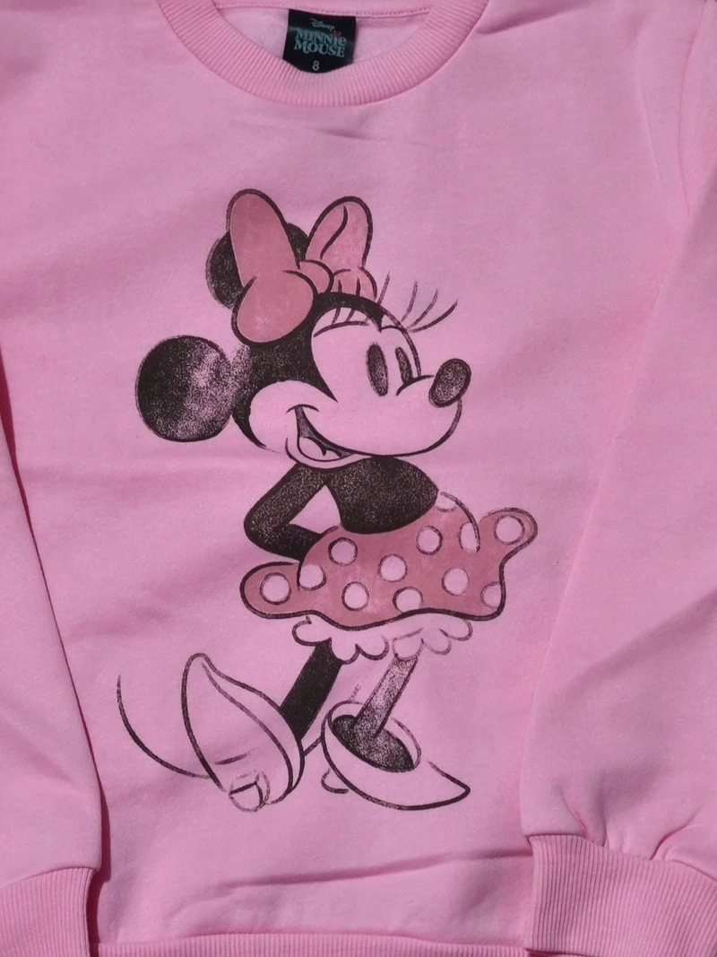 POLERON MINNIE MOUSE TALLA 8 COLOR ROSADO - 4