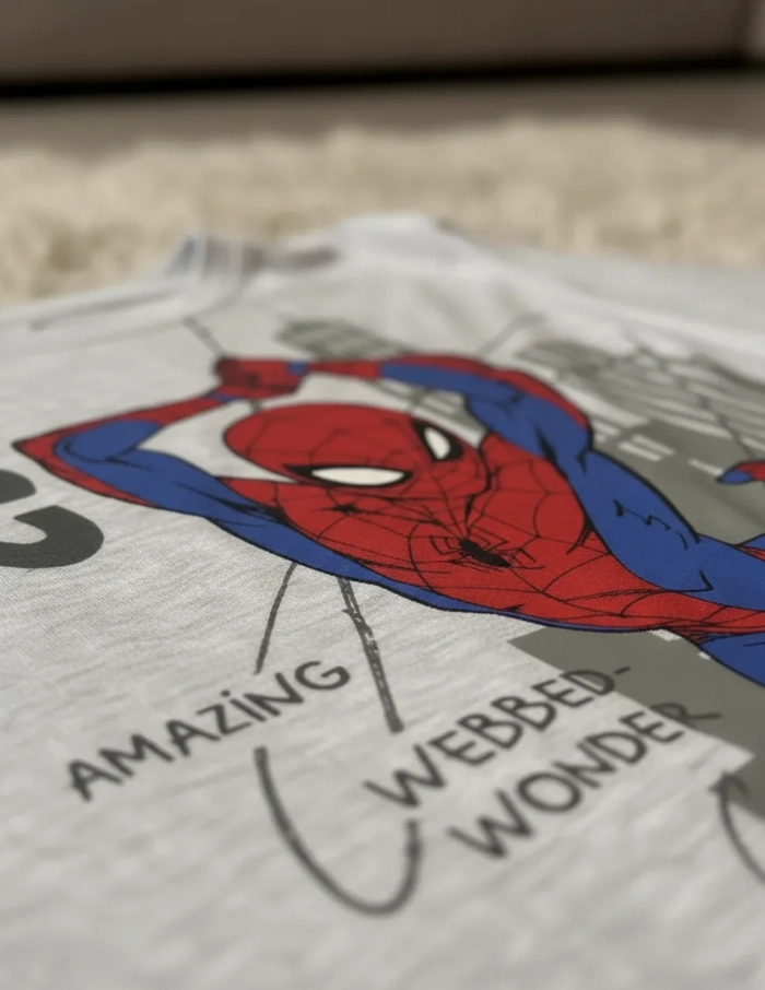 PIJAMA SPIDERMAN TALLA 8 TONOS GRISES - 4