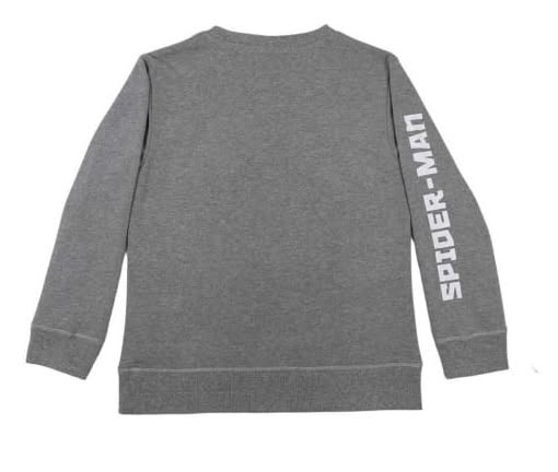POLERON SPIDERMAN TALLA 10 COLOR GRIS - 4