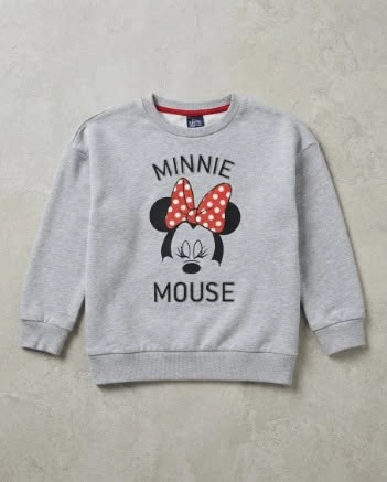 POLERON MINNIE MOUSE TALLA 8 GRIS - 2