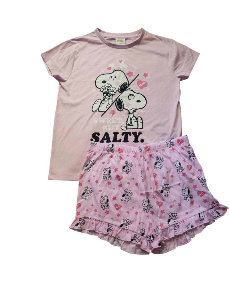 PIJAMA SNOOPY TALLA 14 COLOR ROSA - 2